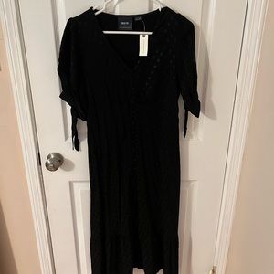 Maeve by Anthropologie black midi dress